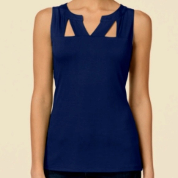 INC International Concepts Tops - NWT XL INC Blue sleeveless top